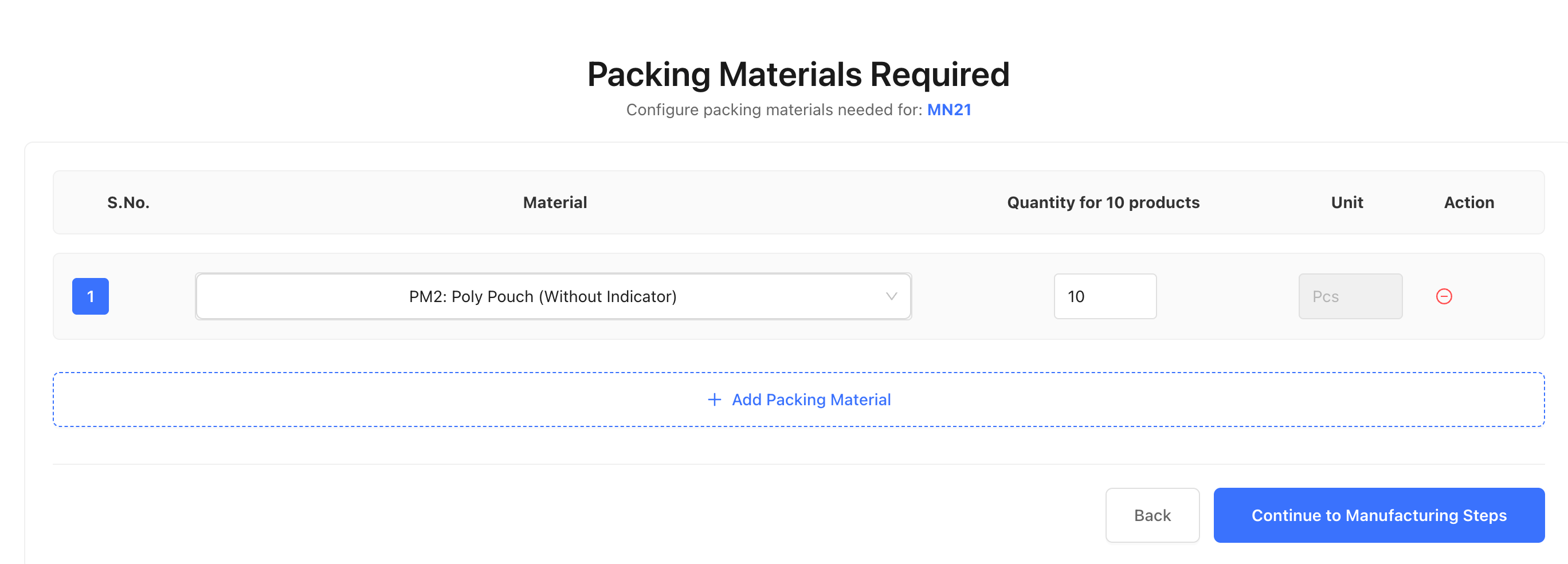 Product packing materials